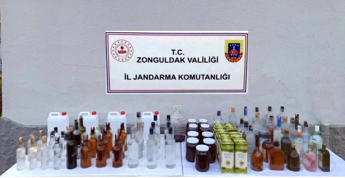 [YEREL / KAMU · Zonguldak · Gökçebey] Zonguldak'ta Sahte Alkol Operasyonu: Büyük Miktarda Ele Geçirildi