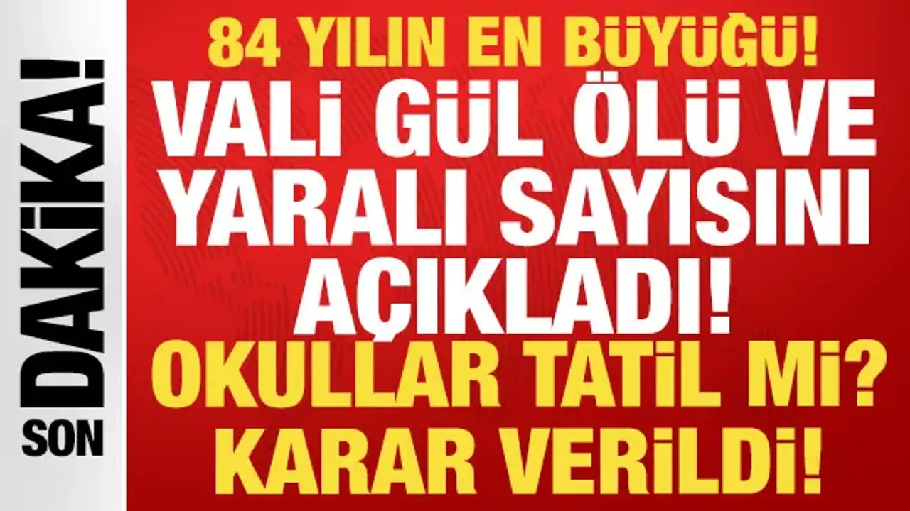 84 yılın en büyük yağışı! Vali Gül acı bilançoyu açıkladı: İstanbul'da okullar tatil