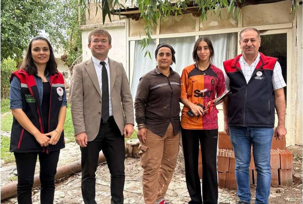 Cizre Tarım ve Orman Müdürlüğü, kadın çiftçi Rukiye Kalkan'ı 15 Ekim'de ziyaret etti