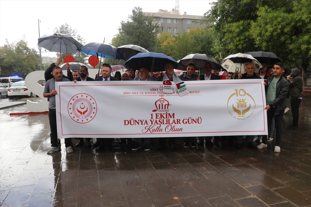 Diyarbakır ve Siirt'te 1 Ekim Dünya Yaşlılar Günü Yürüyüşü Düzenlendi