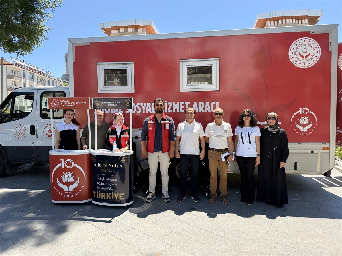 [BELEDIYE · Samsun · Alaçam] Mobil sosyal hizmet aracı Alaçam'da hizmet verdi