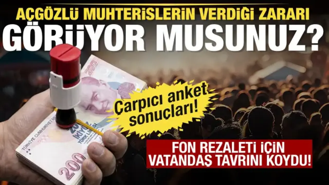 Fon soruşturması anketlere nasıl yansıdı? Açgözlü muhterisler ve AK Parti'nin oranı
