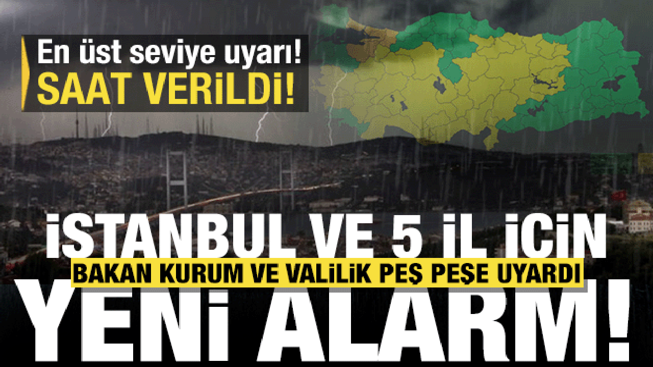 Bakan Kurum'dan İstanbul'a son dakika uyarı! Meteoroloji'den yeni açıklama: Bu akşam...