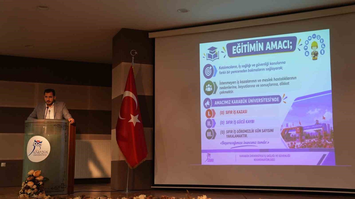 KBÜ'de mühendislik öğrencilerine iş kazaları ve laboratuvar güvenliği eğitimi verildi