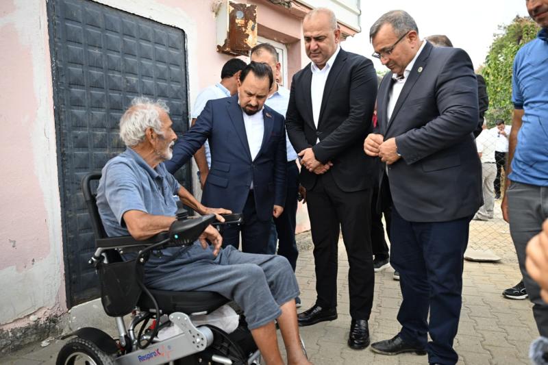 [BELEDIYE · Adana · Sarıçam] MİLLİYETÇİ HAREKET PARTİSİ (MHP) ADANA HEYETİNDEN YANGIN BÖLGESİNE ÇIKARMA