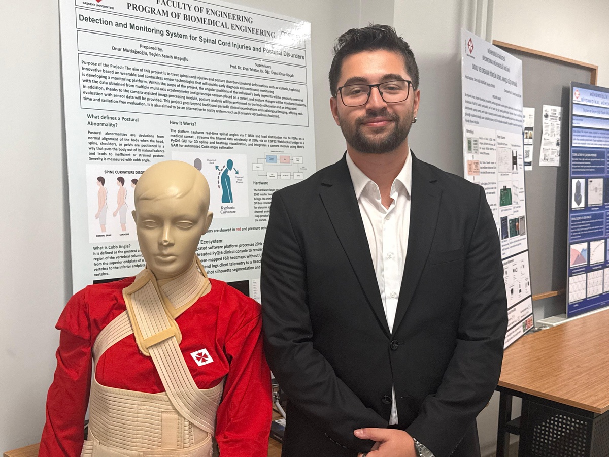 Başkent Üniversitesi öğrencileri omurga için yapay zeka destekli korse geliştirdi