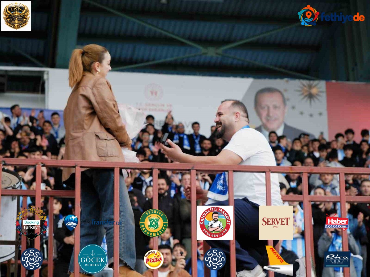 Serkan Cebanay, Erzurumspor-Eyüpspor maçı öncesi Buse Yıldırım'a evlenme teklif etti