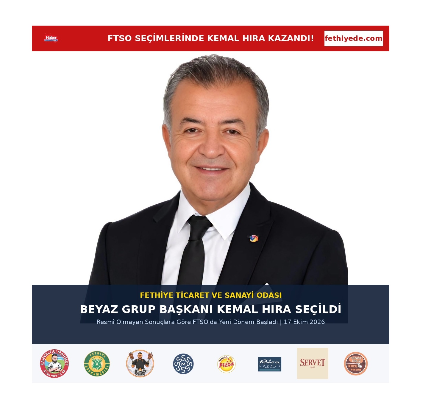 FTSO SEÇİMLERİNDE KEMAL HIRA KAZANDI!