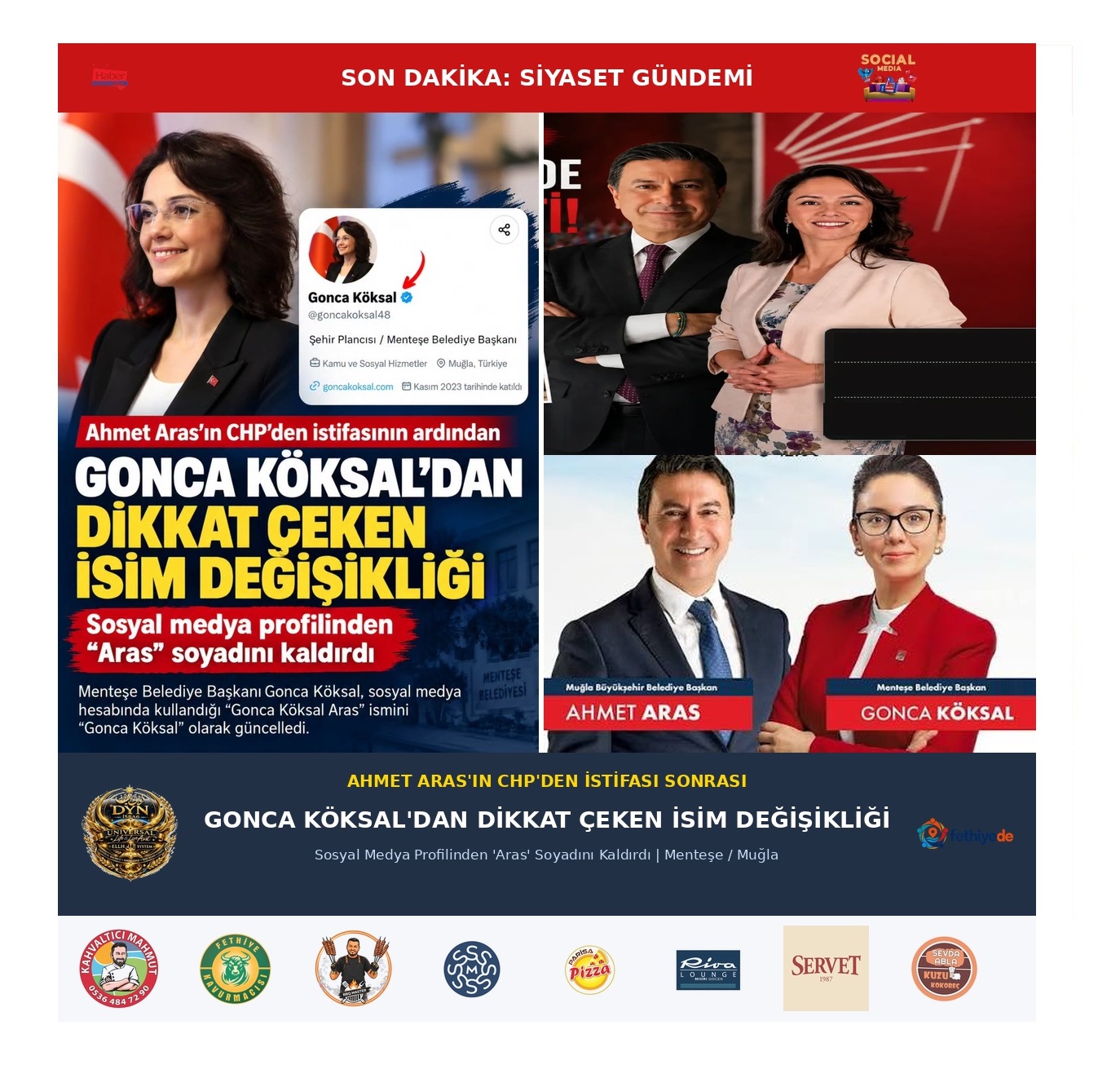 Gonca Köksal’ın Sosyal Medya Hesabında Dikkat Çeken Değişiklik! 'Aras' Soyadı Kaldırıldı