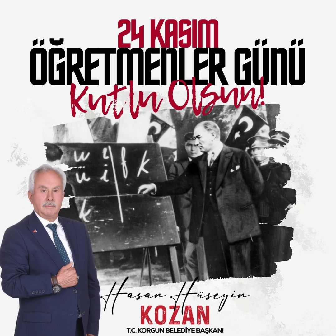 [BELEDIYE · Çankırı · Korgun] 24 kasım öğretmenler günü kutlu olsun