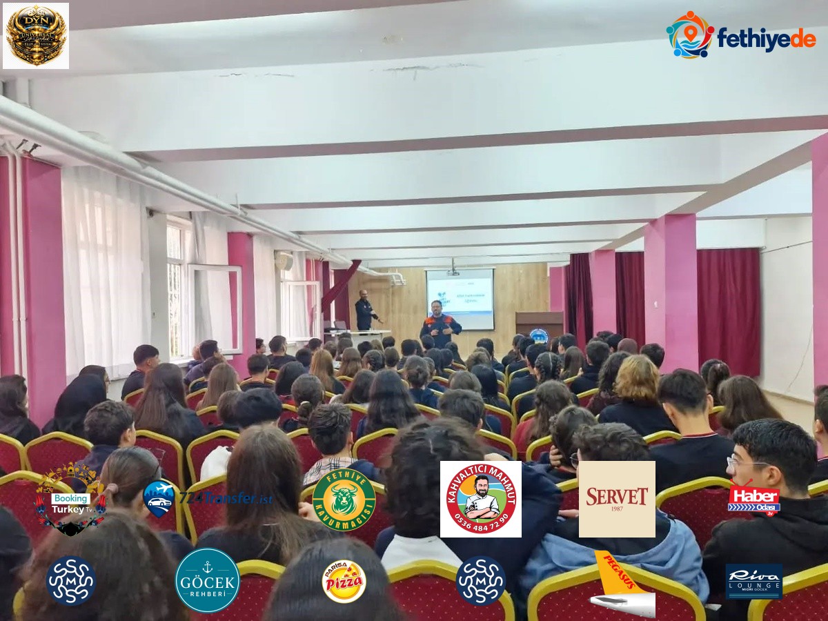 AFAD Aydın İl Müdürlüğü, Efeler'de liselilere afet eğitimi ve tahliye tatbikatı yaptı