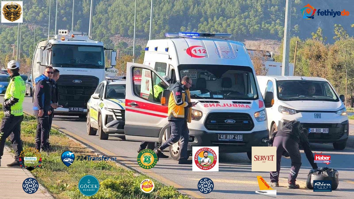 Muğla Menteşe'de otomobil ile çarpışan motosikletin sürücüsü yaralandı