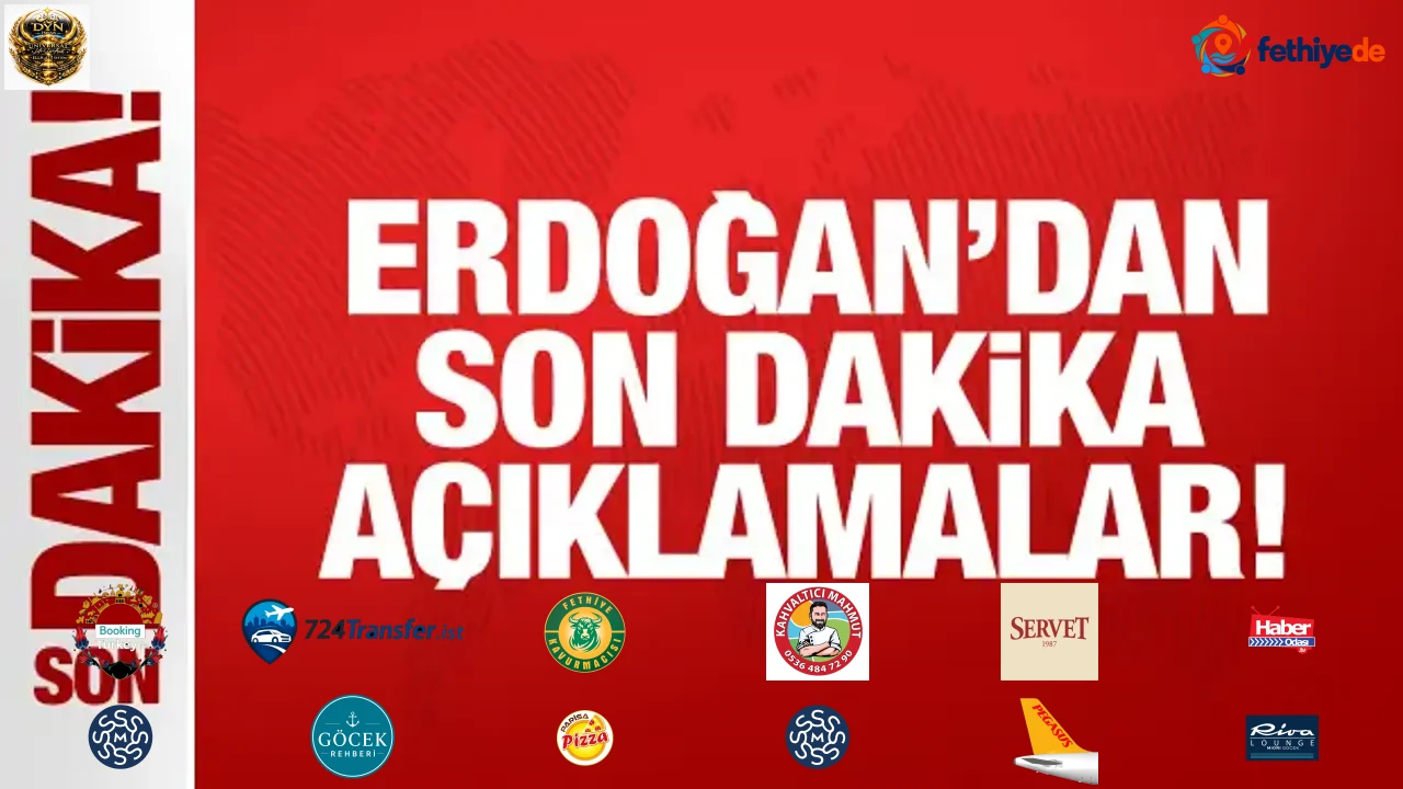 Cumhurbaşkanı Erdoğan'dan son dakika açıklamalar