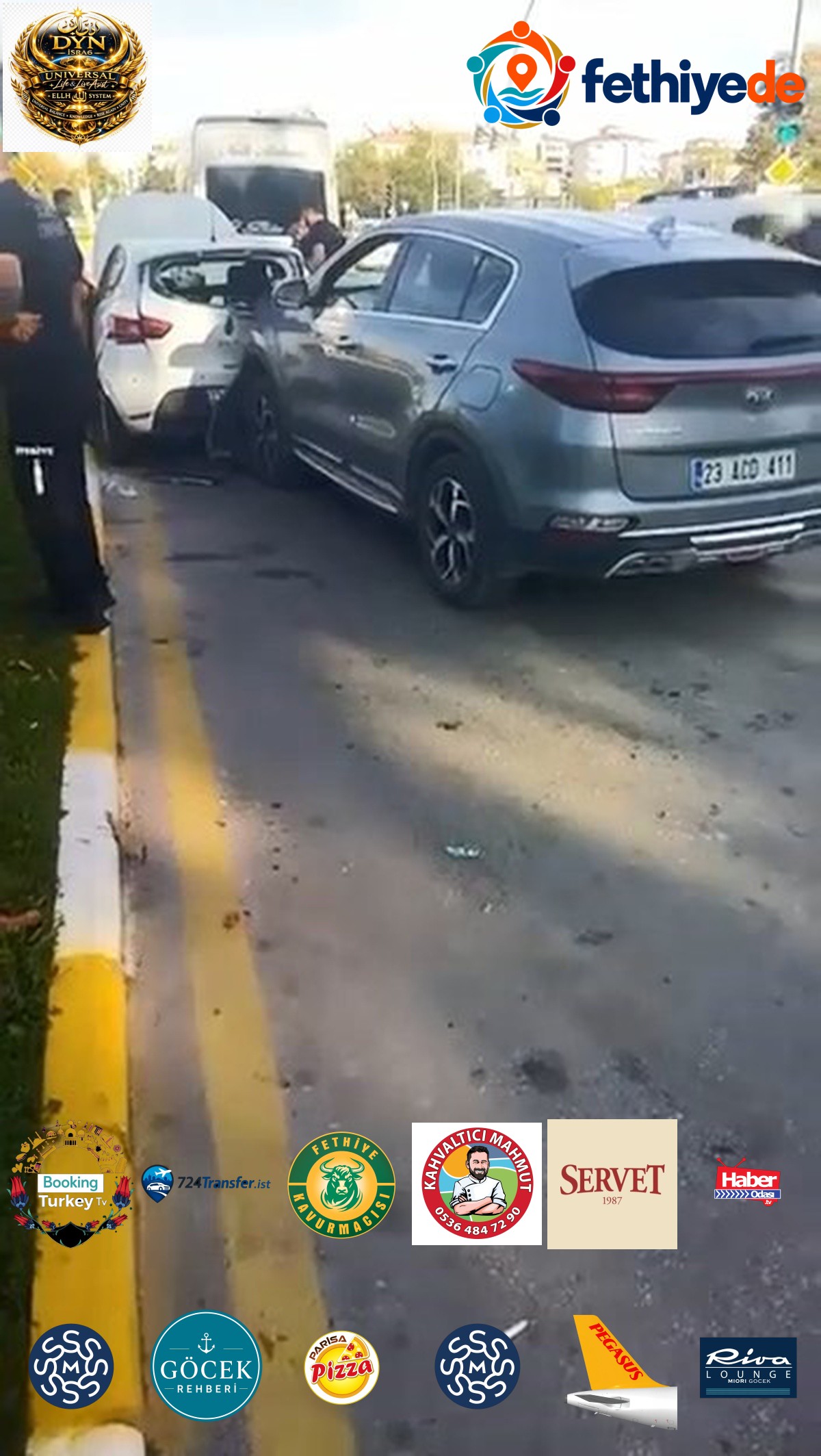 Elazığ Mustafapaşa'da 3 araç zincirleme kazaya karıştı, 1 kişi yaralandı