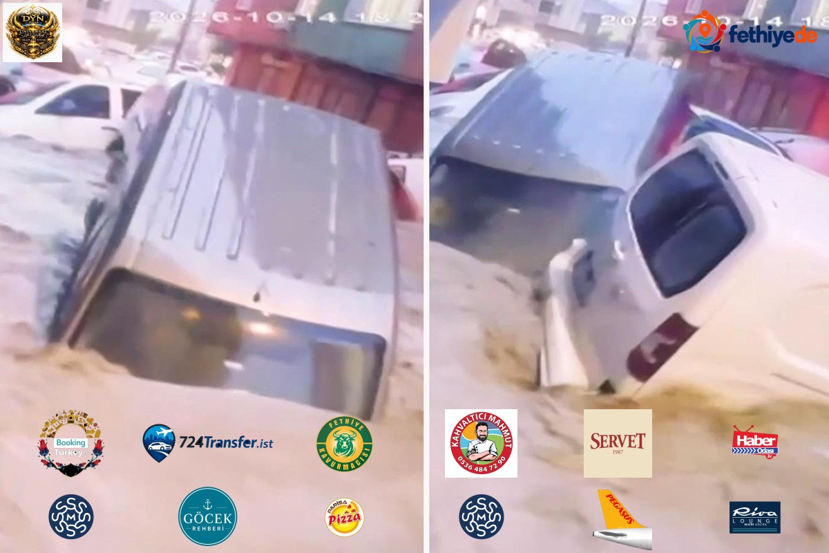 Ayazağa'da sel felaketinde araçların üst üste bindiği anlar görüntülendi