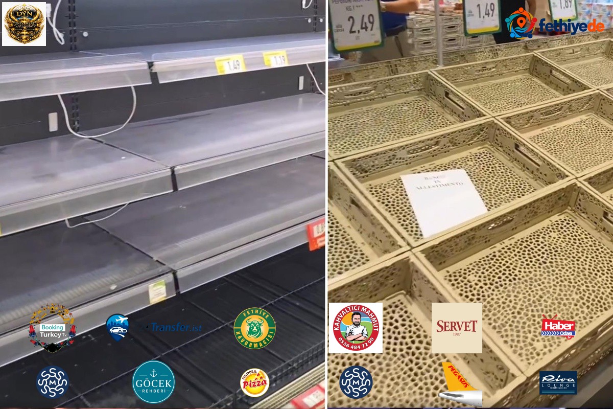 İtalya'da protestolar büyüyor, market rafları da boşaldı