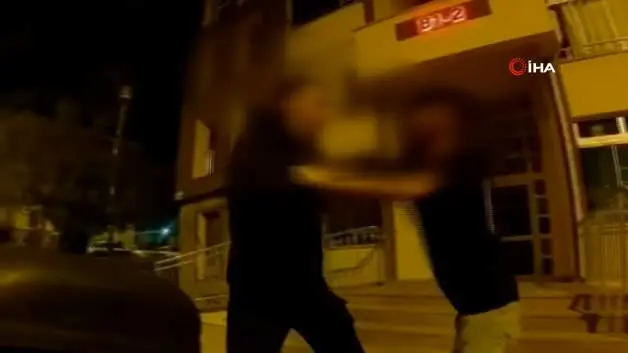 Kayseri'de hesap yüzünden çıkan kavga anbean kask kamerasına yansıdı
