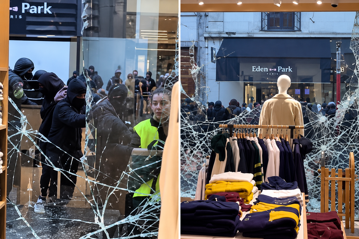Fransa'da protestocular Lacoste mağazalarını talan etti