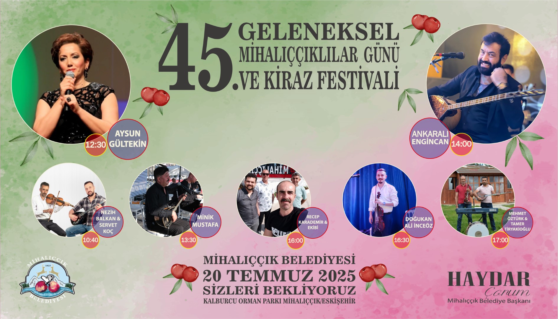 [BELEDIYE · Eskişehir · Mihalıççık] 45. Geleneksel Mihalıççıklılar Günü ve Kiraz Festivali