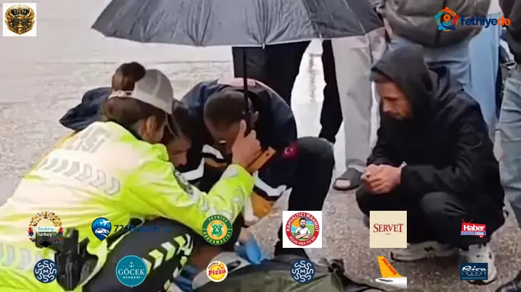 İnegöl'de içleri ısıtan anlar! İçişleri Bakanı Çiftçi'den yaralı gence şemsiye tutan trafik polisi Şerife Nur Can'a teşekkür