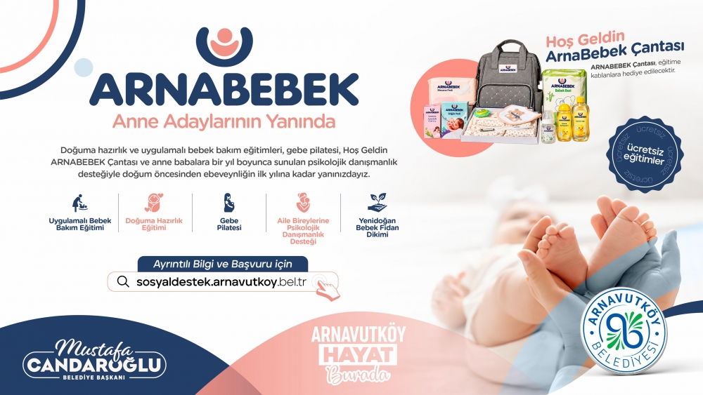 [BELEDIYE · İstanbul · Arnavutköy] ARNABEBEK ile Anne Adaylarımızın ve Ailelerimizin Yanındayız