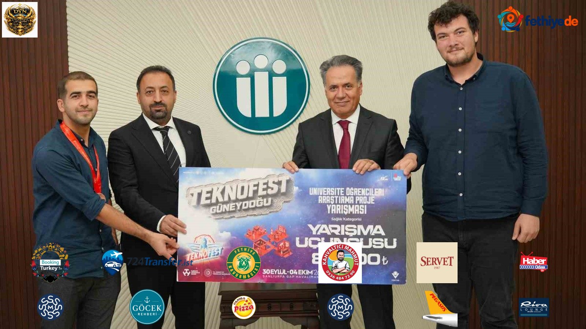 İnönü Üniversitesi Rektörü Akpolat, TÜBİTAK'ta üçüncü olan öğrencileri tebrik etti