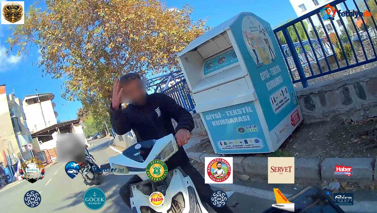 İzmir Bayraklı'da ehliyetsiz sürücü yaya köprüsünden atlayıp kuryeye çarptı