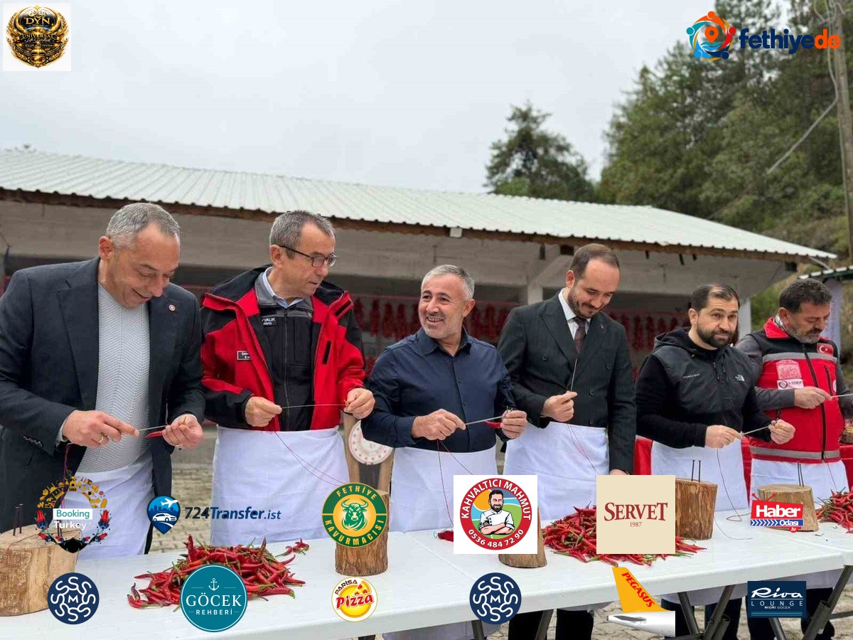 Bilecik Çukurören'de festivalde biber dizme yarışını 35 biberle Ali Vanlı kazandı