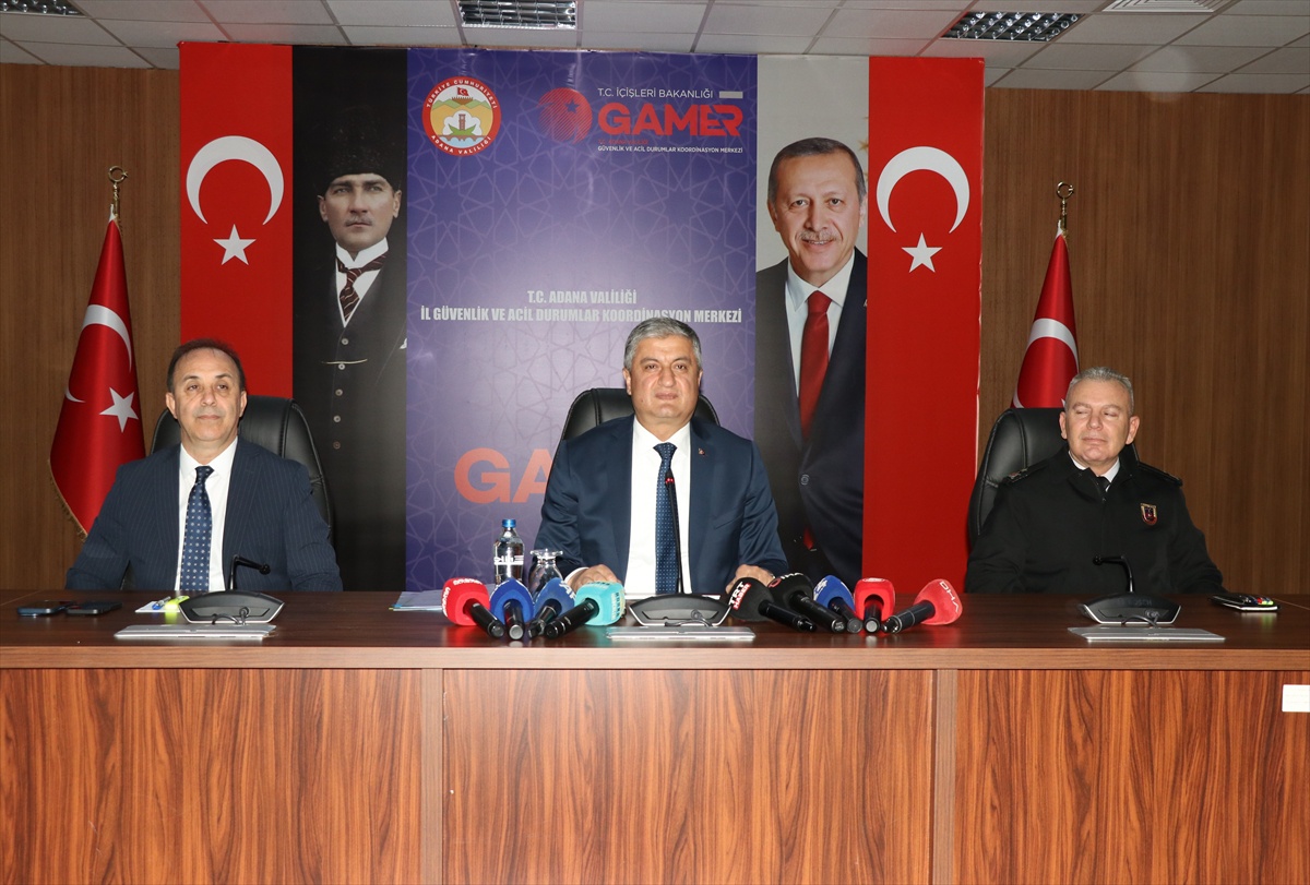 Adana Valisi Yavuz, 9 aylık asayişte 7 bin 510 operasyon yapıldığını açıkladı