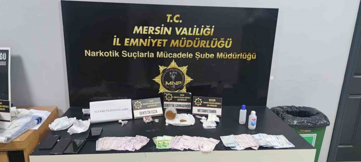 Mersin'de torbacılara yönelik operasyonda 5 şüpheli yakalandı, 4'ü tutuklandı
