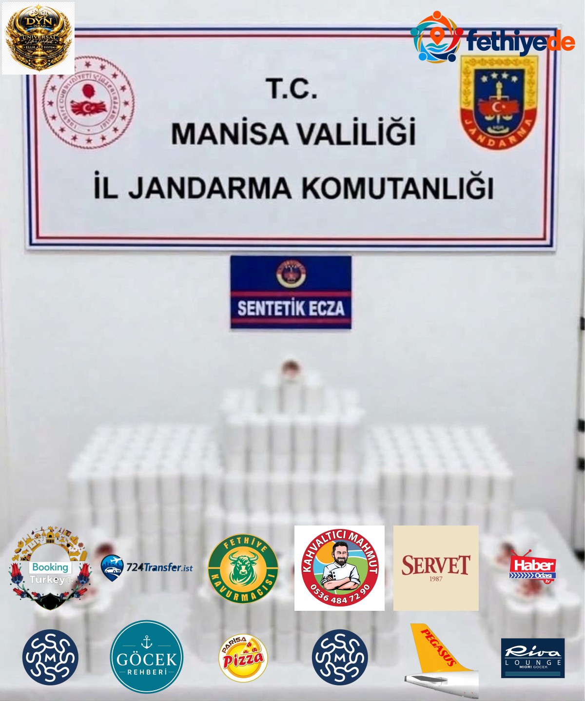 Manisa Şehzadeler'de jandarma operasyonunda 42 bin 534 sentetik hap ele geçirildi