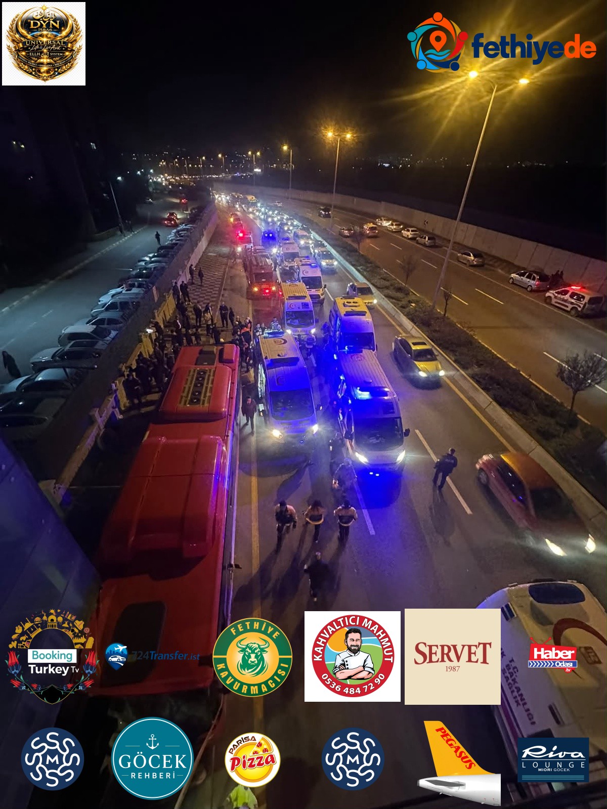 Ankara Etimesgut'ta EGO otobüsü üst geçide çarptı, 24 kişi yaralandı