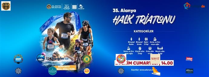[BELEDIYE · Antalya · Alanya] 35.⁠ ⁠alanya halk triatlonu 24 ekim’de gerçekleştirilecek