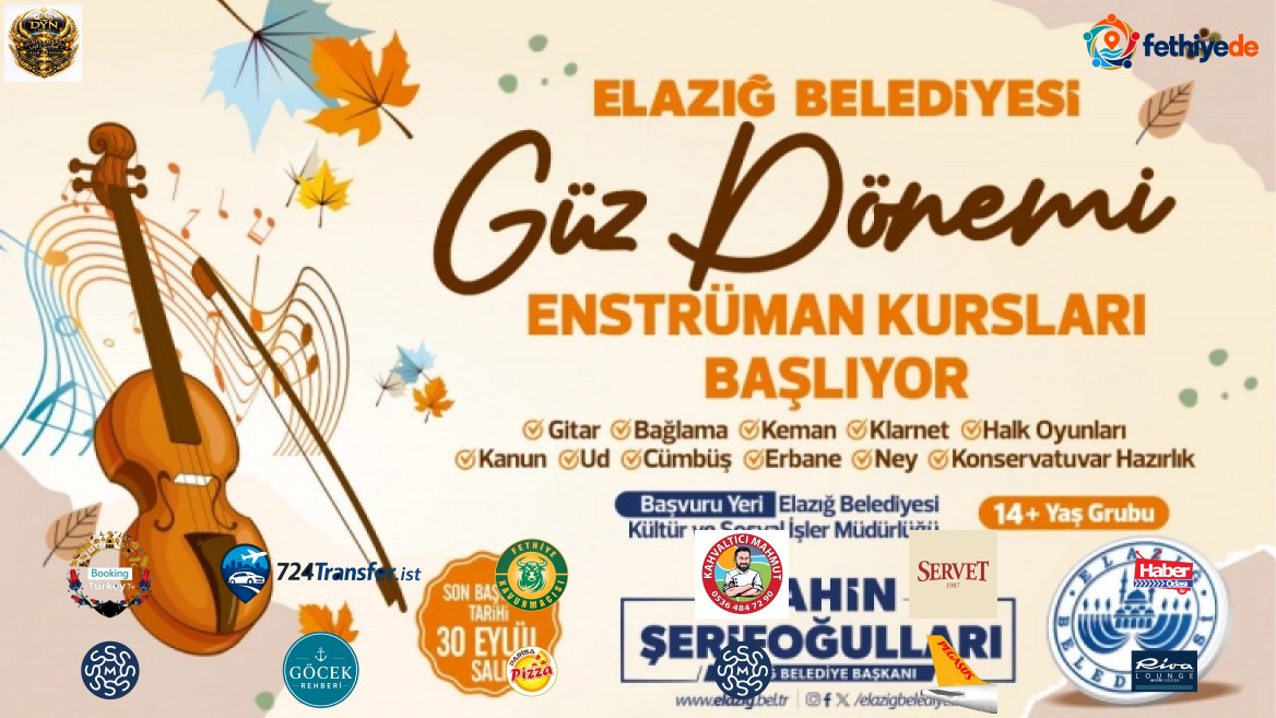 [BELEDIYE · Elazığ] Enstrüman Kursları