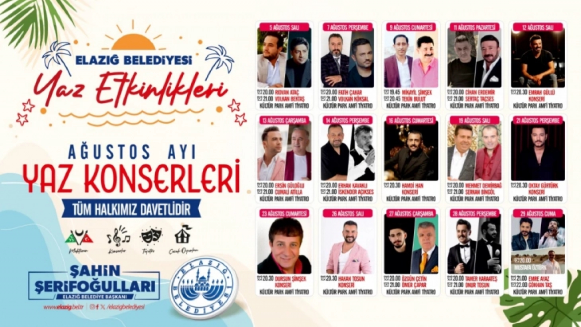 [BELEDIYE · Elazığ] Elazığ Belediyesi’nden Müzik Ziyafeti Sürüyor