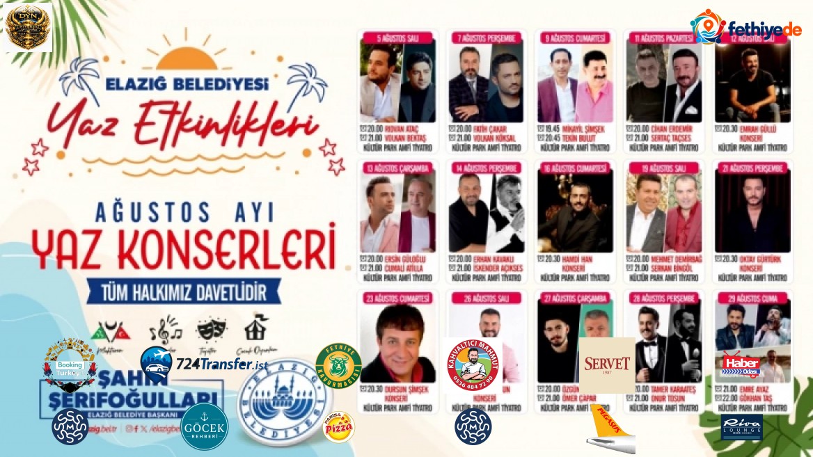 [BELEDIYE · Elazığ] Elazığ Belediyesi’nden Müzik Ziyafeti Sürüyor