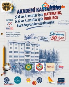 [BELEDIYE · Kastamonu] Akademi Kastamonu’da Matematik ve İngilizce kursları için başvurular başladı
