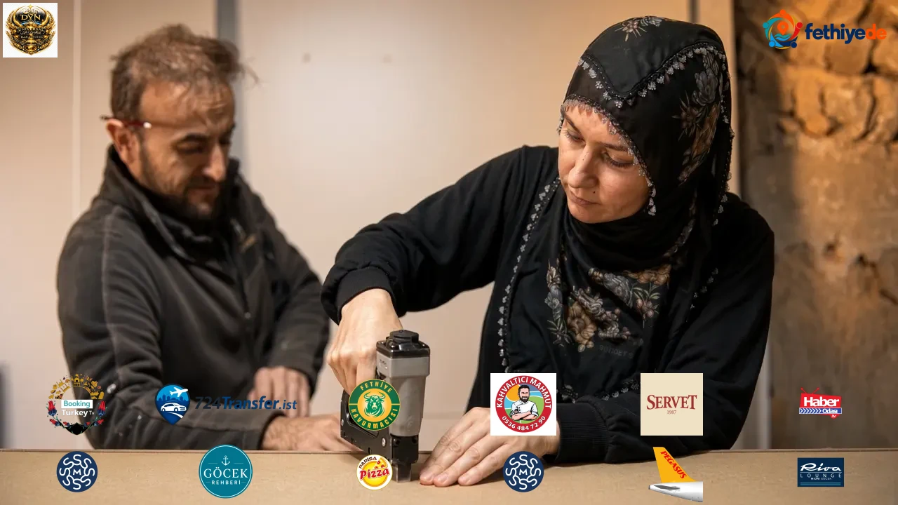 Eşine yardım etmeye gitti, mobilya ustası oldu