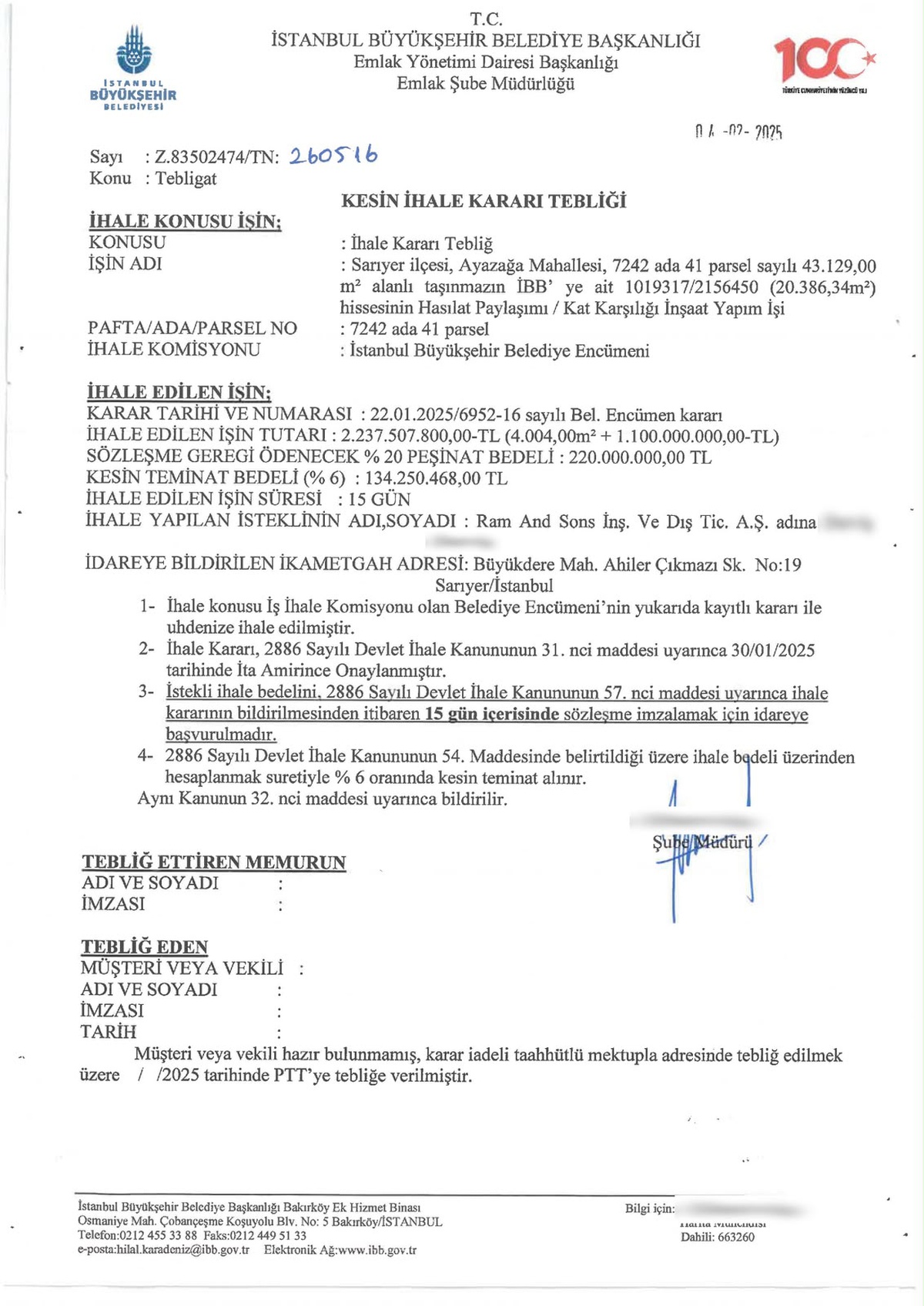 Bakan Kurum, RAMS'ta İBB'nin 1,1 milyar TL satış bedeli olduğunu açıkladı
