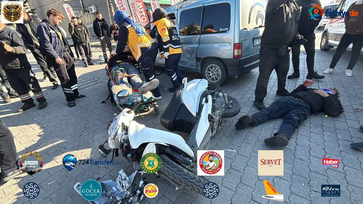 Kütahya Tavşanlı'da motosikletle hafif ticari araç çarpıştı, 2 yaralıdan biri ağır