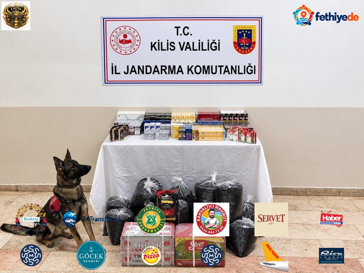 Kilis'te aramada 750 paket bandrolsüz sigara ve 60 kilo kaçak çay ele geçirildi