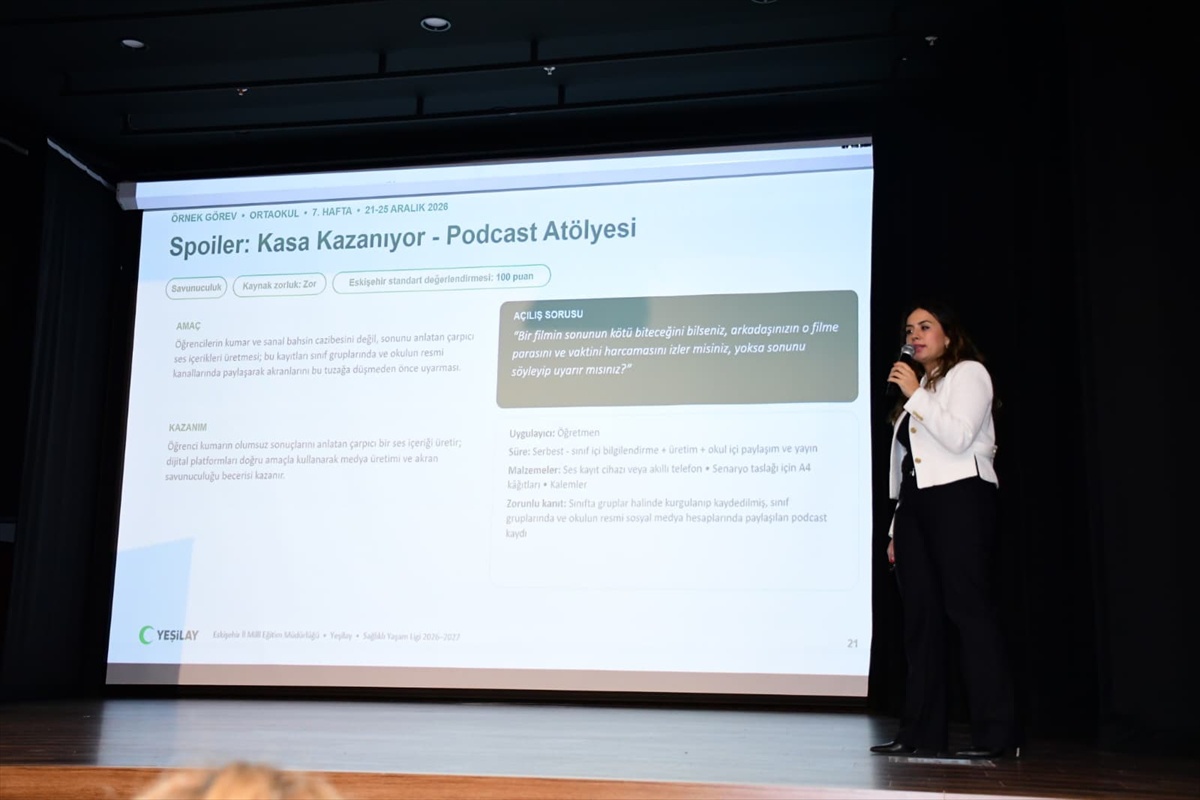 Eskişehir'de Yeşilay Sağlıklı Yaşam Ligi Projesi için tanıtım toplantısı yapıldı