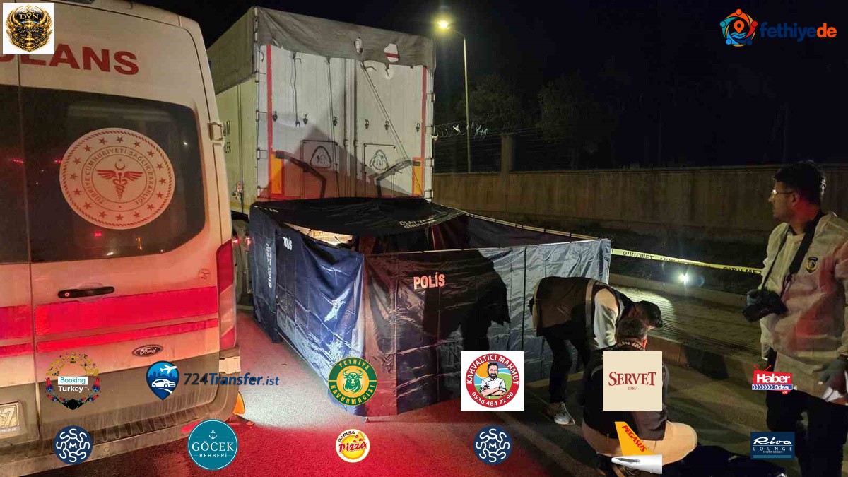 Bandırma'da lastiği patlayan motosiklet tırın dorsesine çarptı, motokurye öldü