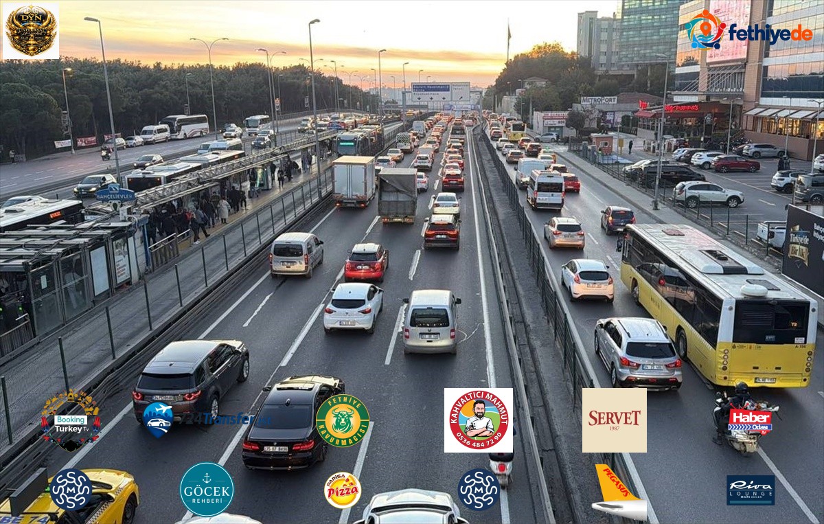 İstanbul'da trafik yoğunluğu yüzde 83'e ulaştı
