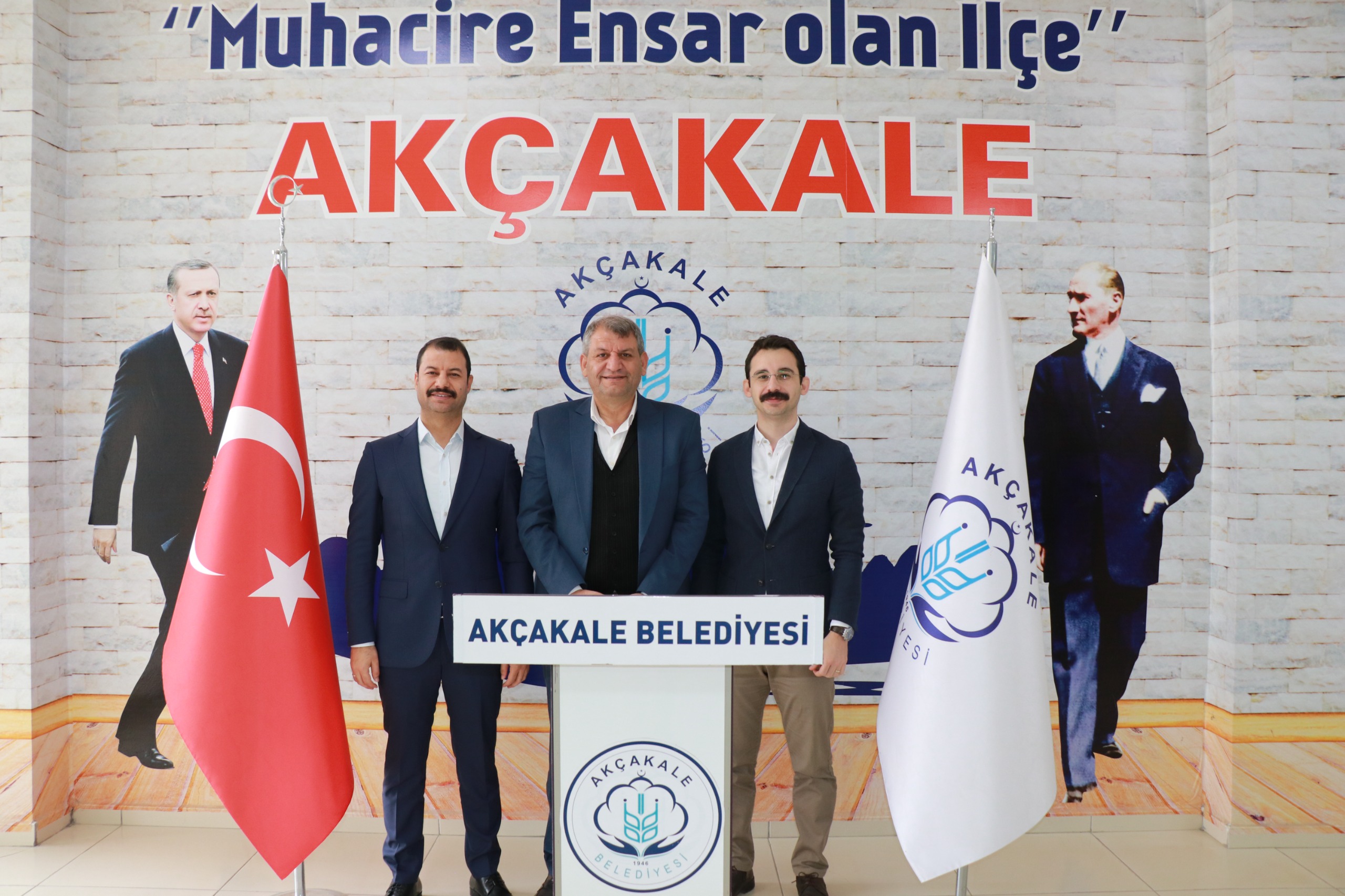 [BELEDIYE · Şanlıurfa · Akçakale] Kaymakamlardan başkan ayhan’a zi̇yaret