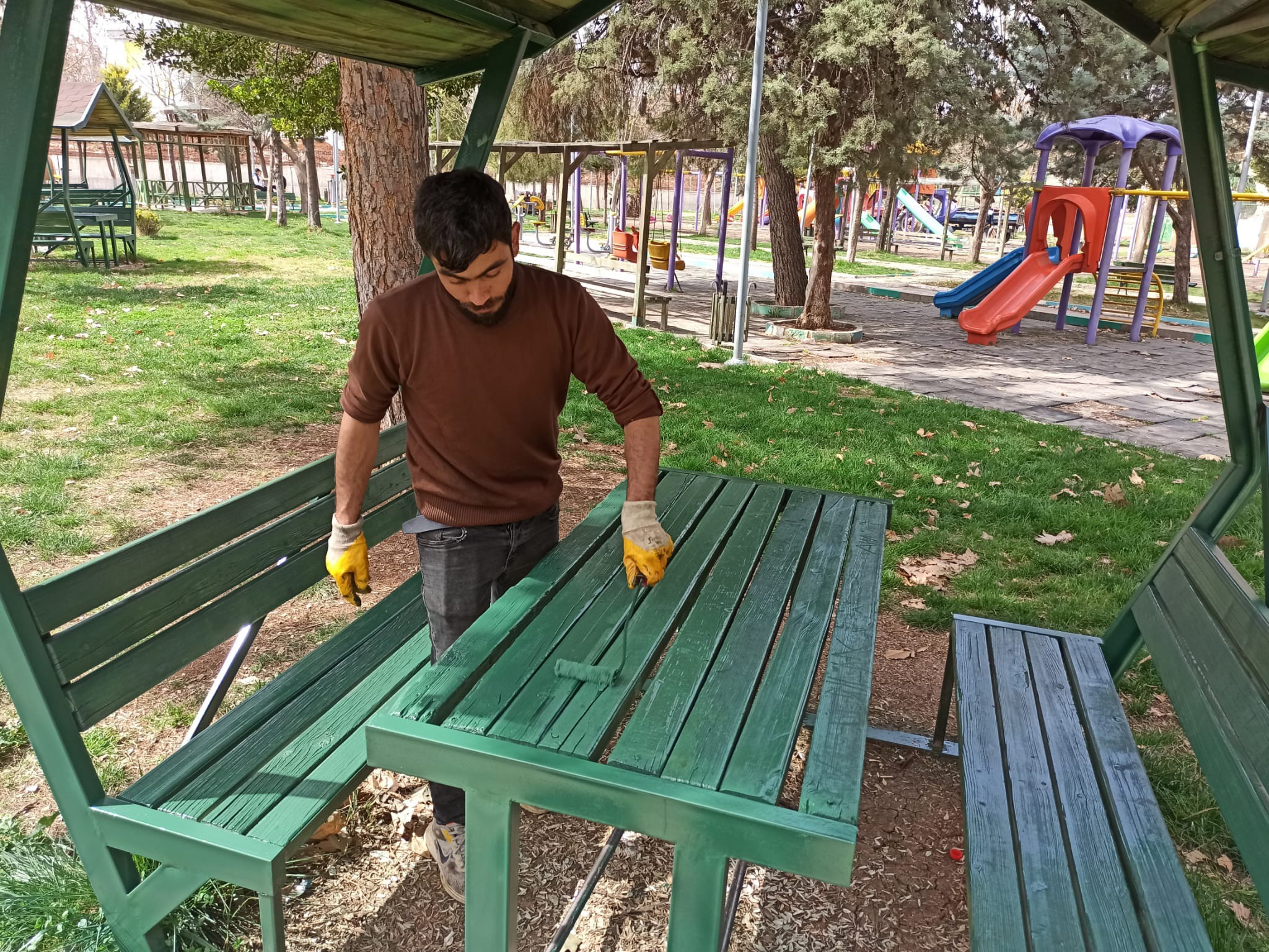 [BELEDIYE · Şanlıurfa · Bozova] Park ve bahçelerde yoğun mesai