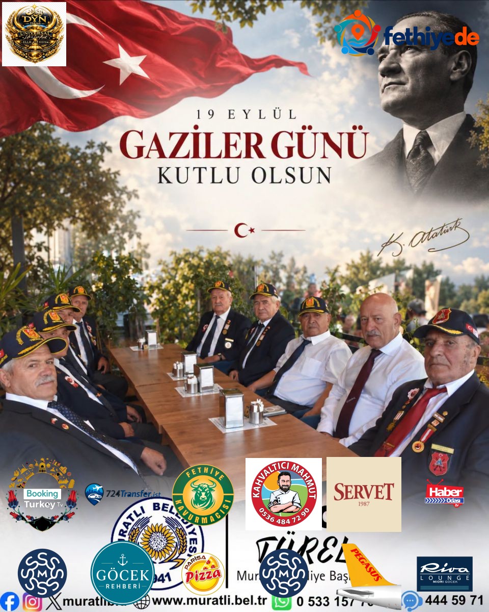 [BELEDIYE · Tekirdağ · Muratlı] Gaziler Günü Kutlu Olsun