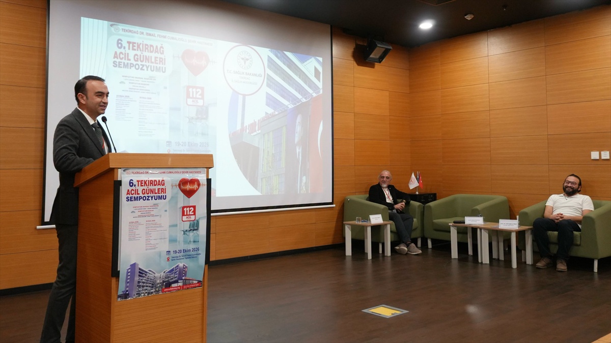 Tekirdağ'da 6. Acil Günleri Sempozyumu, İl Sağlık Müdürü Onar'ın sunumuyla sona erdi