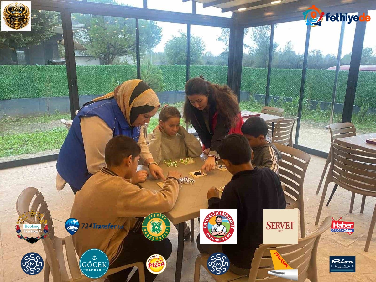 Düzce Çamköy TOKİ'de çocuklara akıl ve zeka oyunları etkinliği düzenlendi.