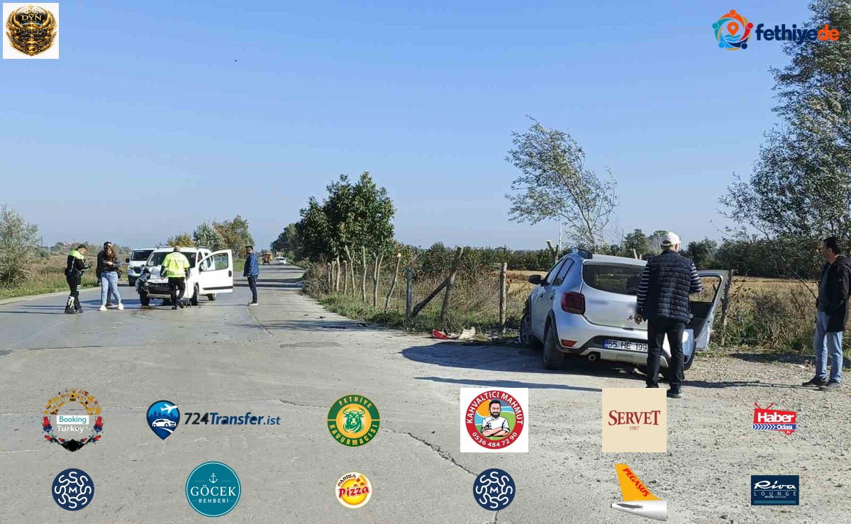 Samsun Bafra'da iki otomobilin çarpıştığı kazada 3 kişi yaralandı